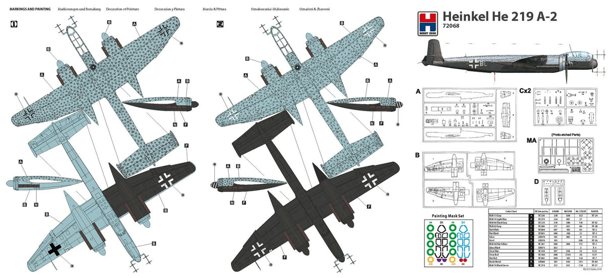 Hobby 2000 1/72 Heinkel He-219A-0 72068