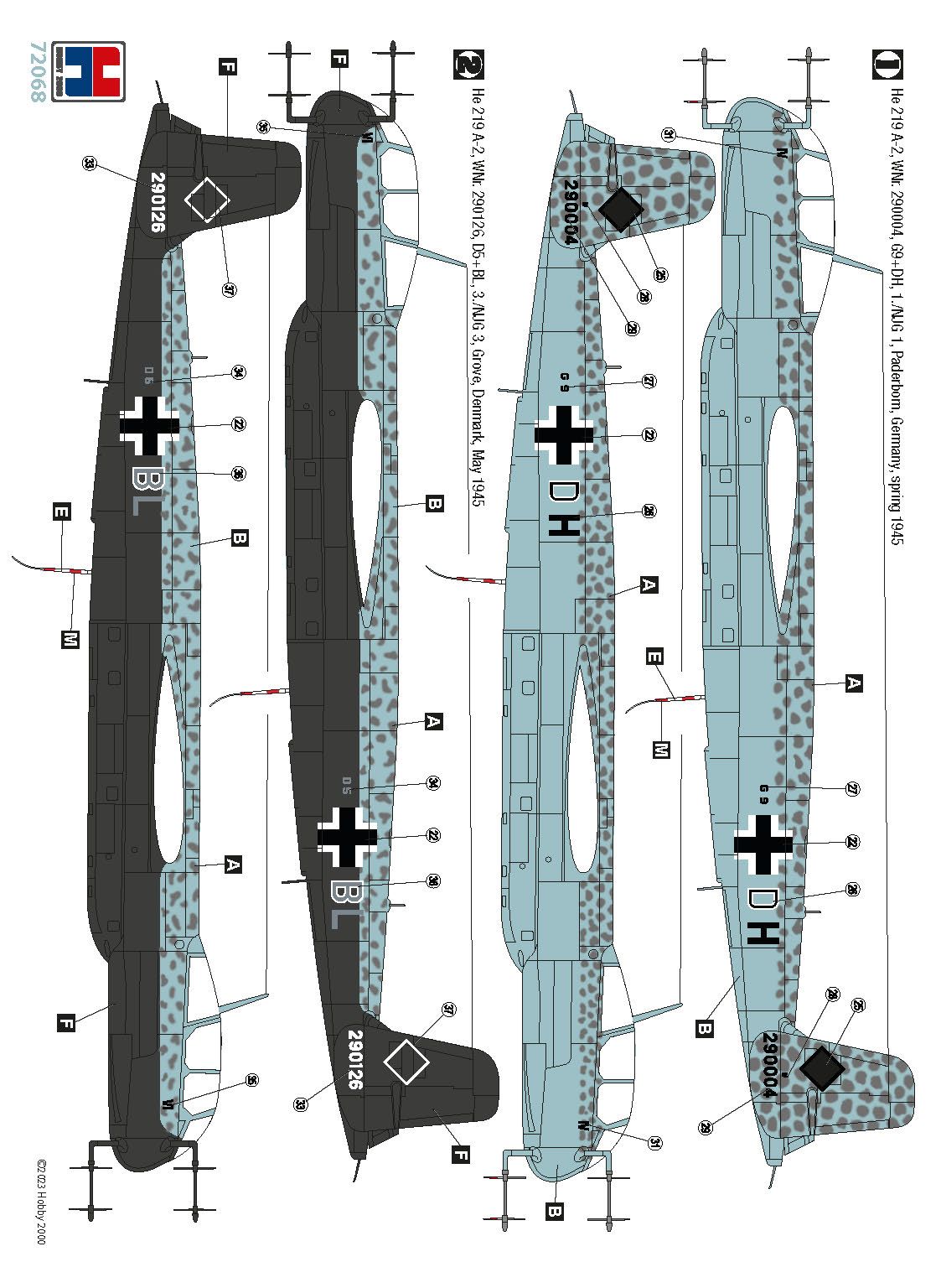 Hobby 2000 1/72 Heinkel He-219A-0 72068