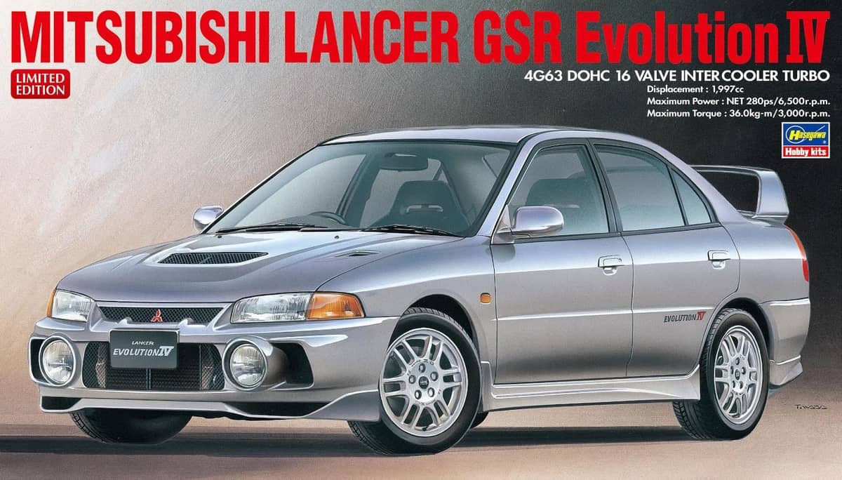 Hasegawa 1/24 Mitsubishi Lancer GSR Evolution IV Kit HA20726