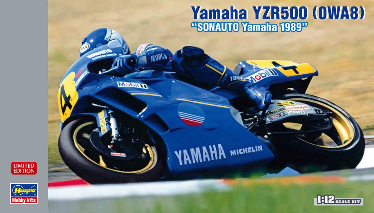 Hasegawa 1/12 1989 Yamaha YZR500 0WA8 Sonauto Yamaha Model Kit HA21768