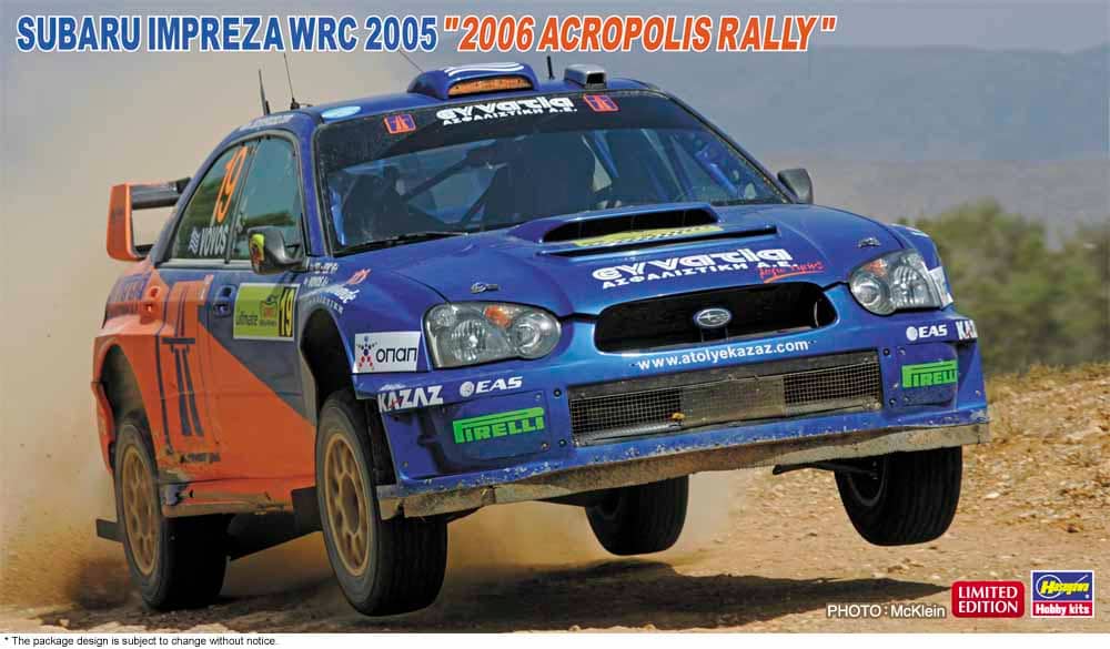 Hasegawa 1/24 2005 Subaru Impreza WRC - 2006 Acropolis Rally Model Kit HALE20774
