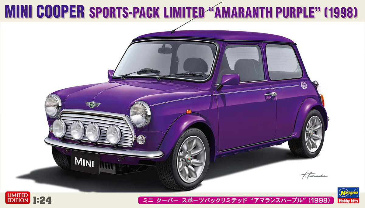 Hasegawa 1/24 1998 Mini Cooper Sports-Pack Limited Amaranth Purple Kit 20814