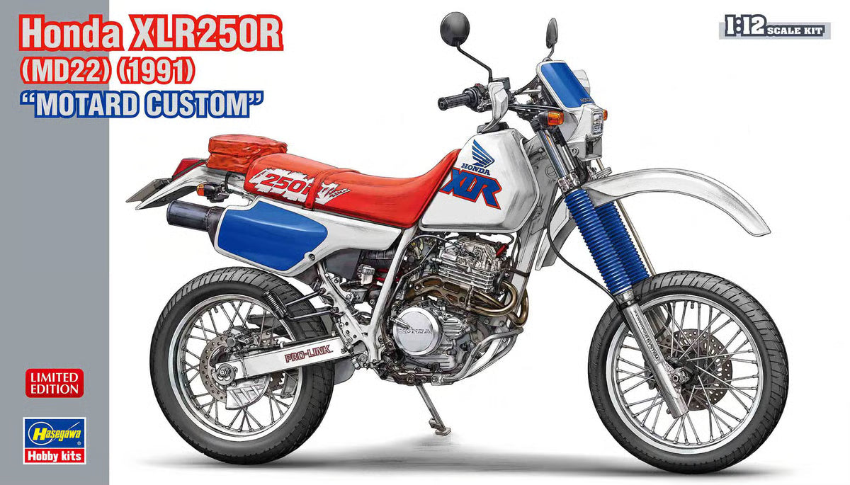 Hasegawa 1/12 1991 Honda XLR250R - Motard Custom Kit