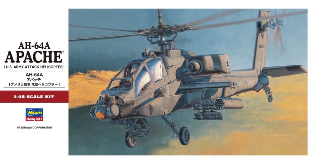 Hasegawa 1/48 Ah-64A Apache Kit HAPT24