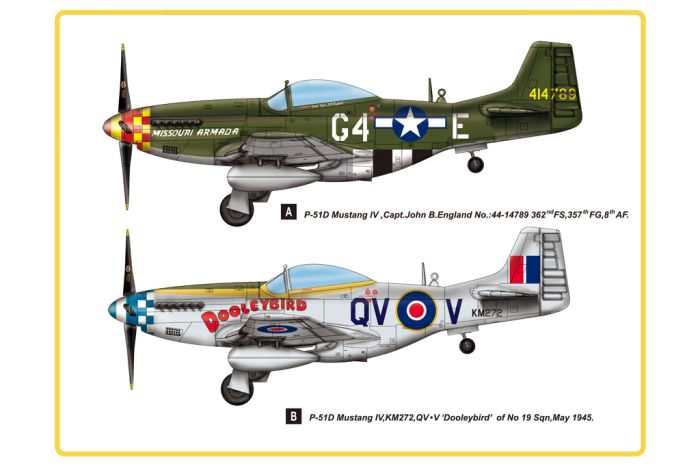 HobbyBoss 1/48 P-51D Mustang IV Kit 85802
