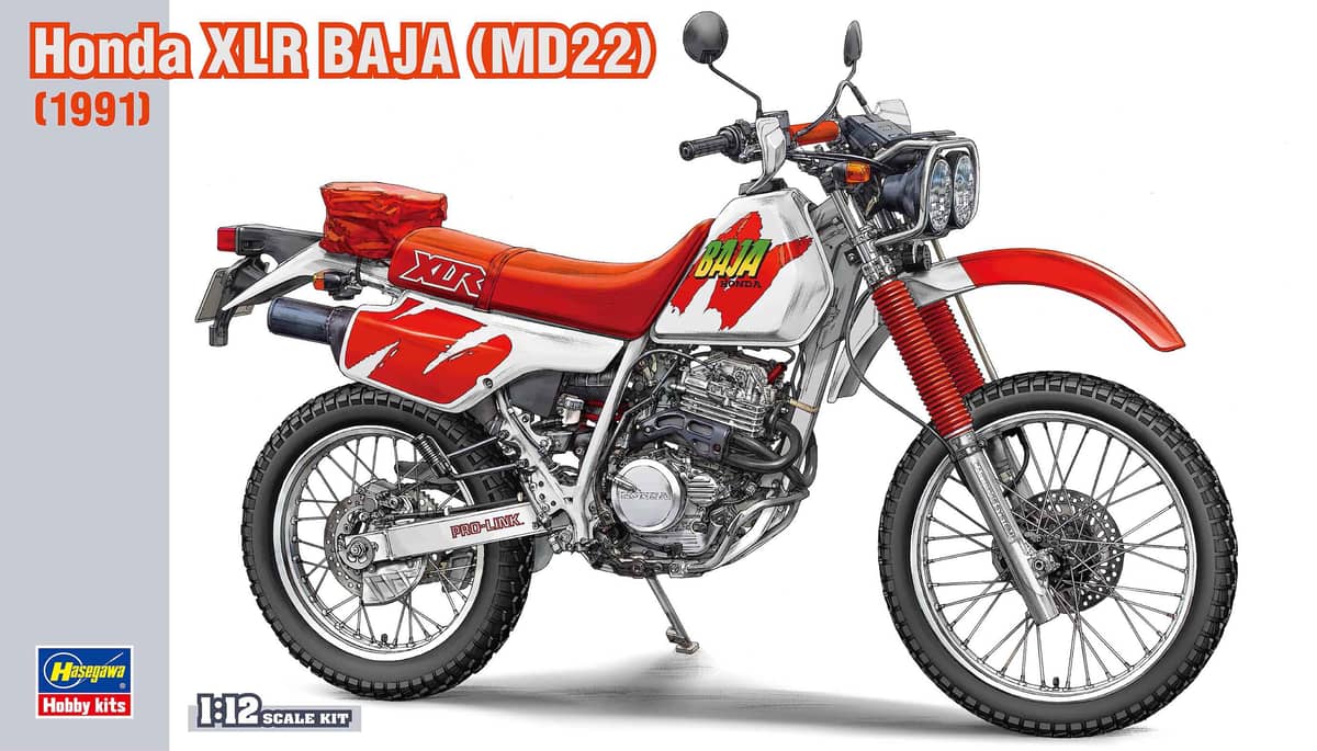 Hasegawa 1/12 1991 Honda XLR BAJA (MD22) Model Kit HBK16