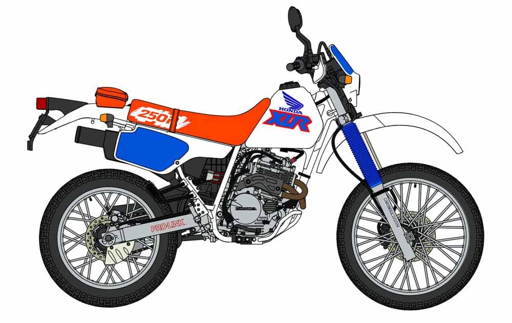 Hasegawa 1/12 1991 Honda XLR250R Kit HBK18
