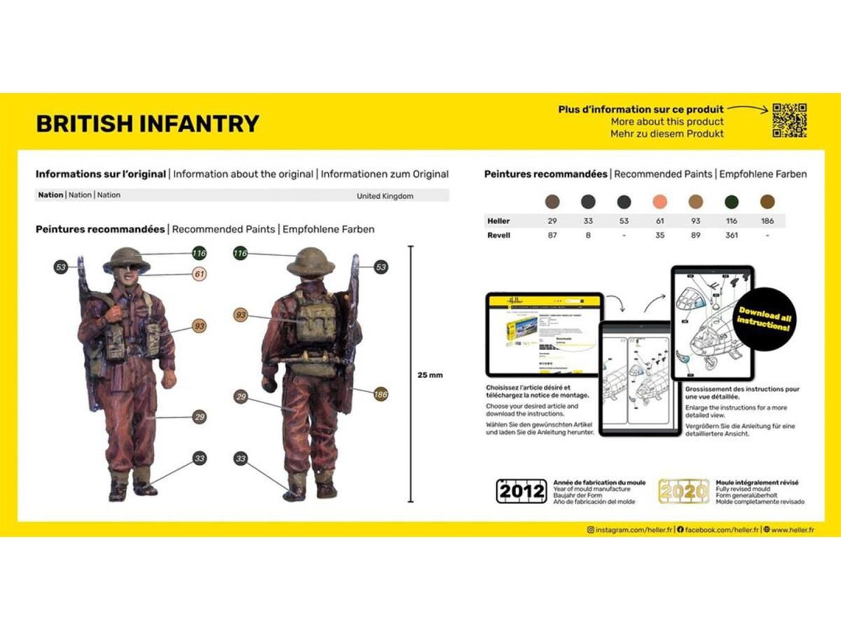 Heller 1/72 British Infantry - 50 pieces 49604