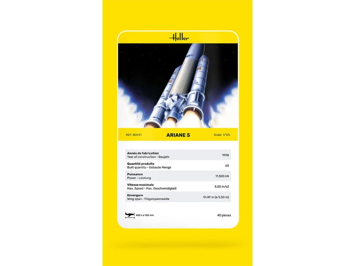 Heller 1/125 Ariane 5 Rocket Kit 80441
