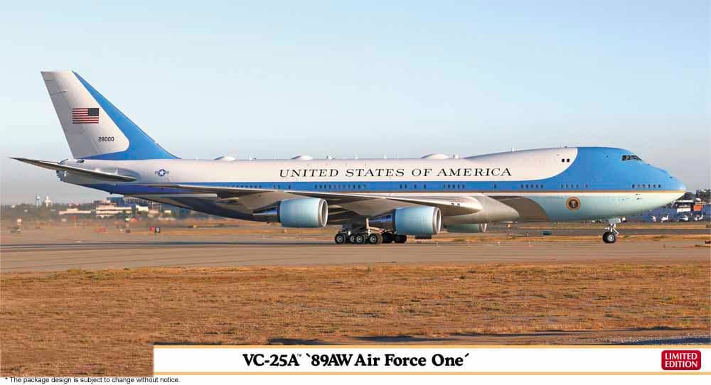 Hasegawa 1/200 VC-25A 89AW Air Force One Kit with Resin Parts HLT10866