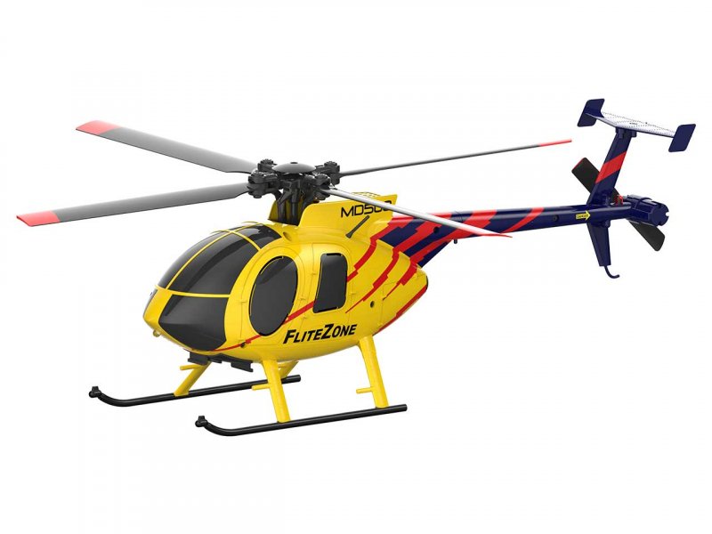 FliteZone Hughes MD500E - Yellow -Ready To Fly