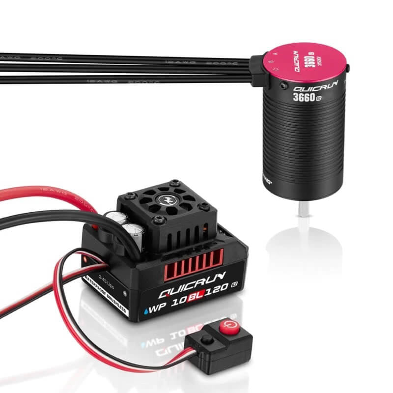 HOBBYWING QUICRUN COMBO ESC G2 10BL120/3660SL 3150KV G2 MOTOR 5mm shaft