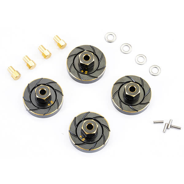 FASTRAX AXIAL SCX24 BRASS 5MM WHEEL 9.4G COUNTERWEIGHT HEX (