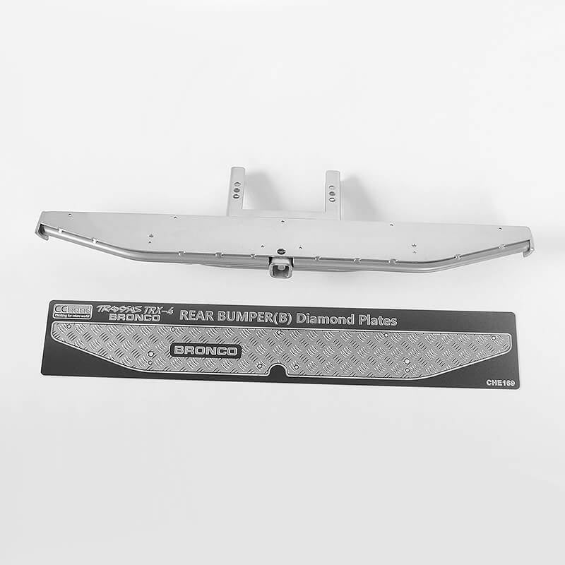 RC4WD KS REAR BUMPER FOR TRAXXAS TRX-4 79 BRONCO RANGER XLT (SILVER)