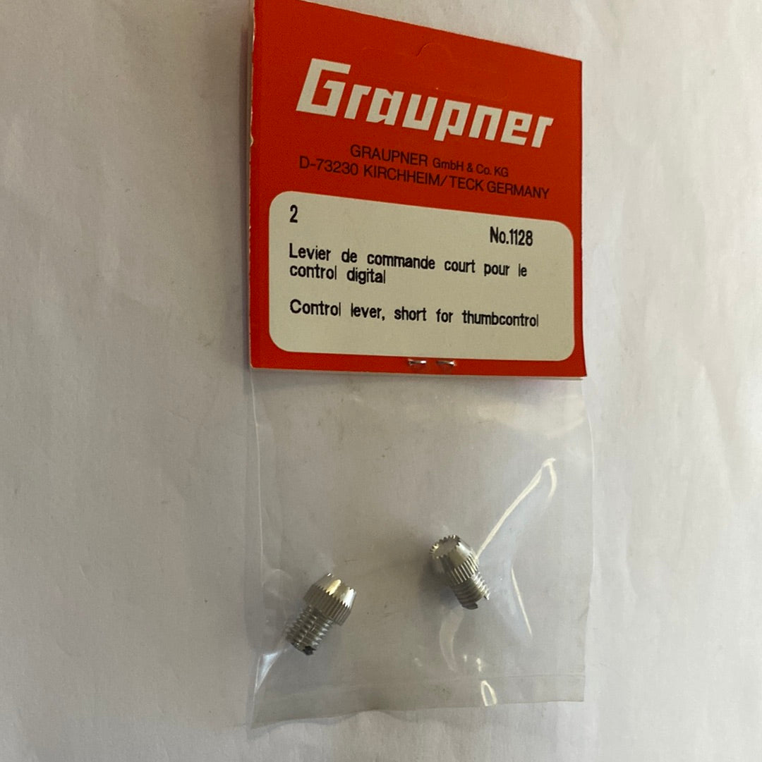 Graupner Stick knobs - Short (Pair) 1128 (BOX 6)