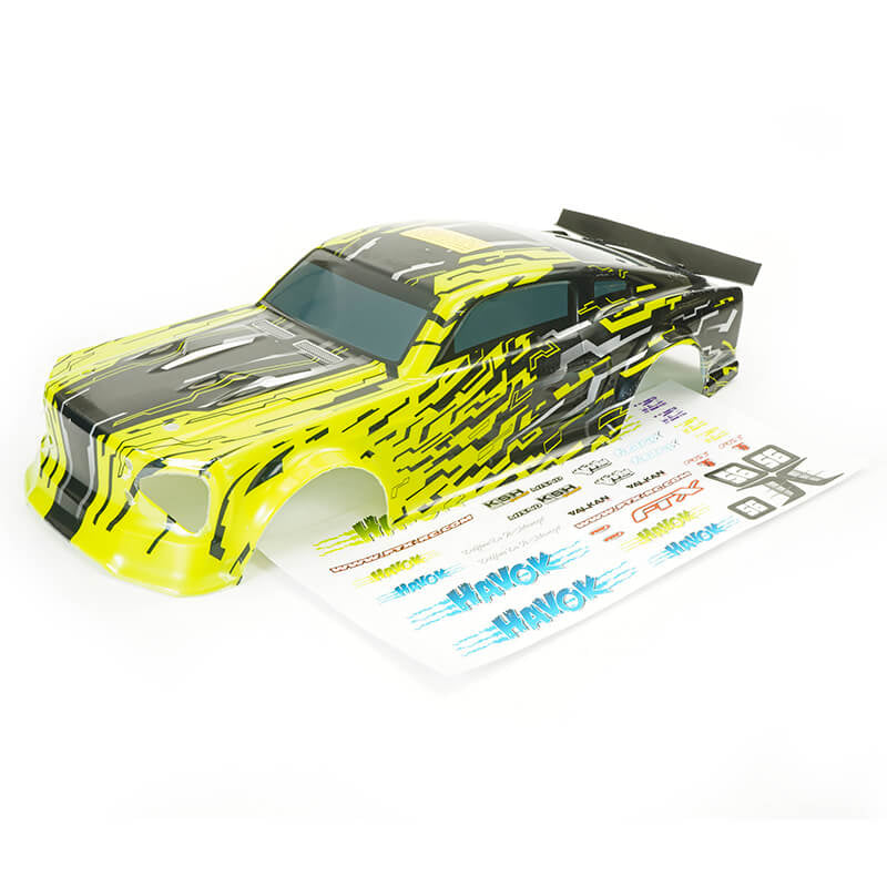 FTX HAVOK DRIFT STREET BODY & DECAL - YELLOW
