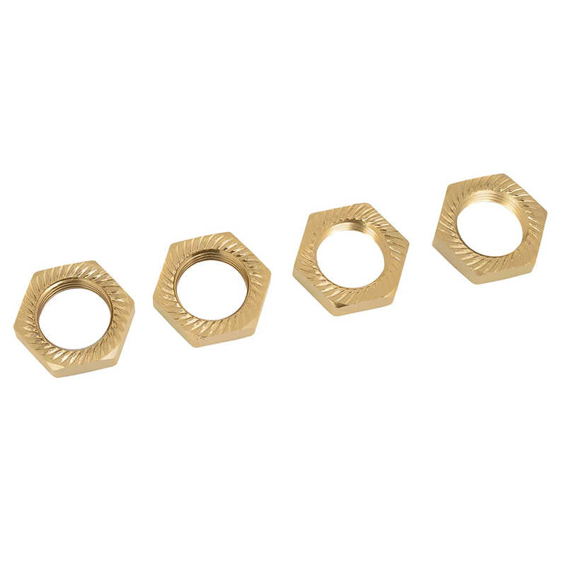 CORALLY WHEEL NUT ALUMINUMSERRATED - LE - 4PCS