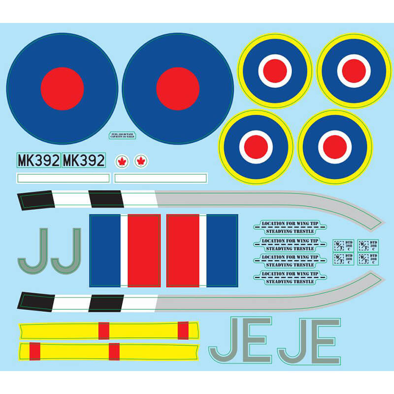 XFLY SUPERMARINE SPITFIRE MKIXDECAL SHEET - GREEN