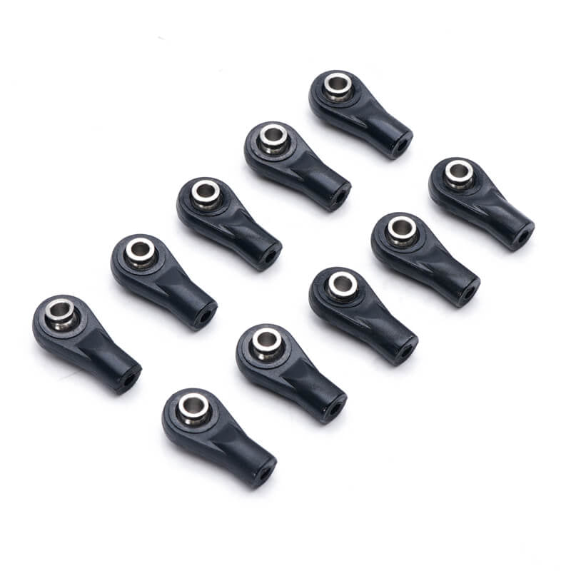 FASTRAX STRAIGHT NYLON ROD END S 20X10MM M3 SCREW (10PCS) FAST2552-C