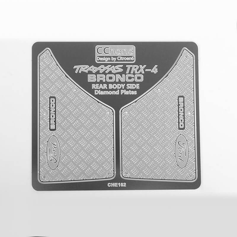 RC4WD REAR QUARTER DIAMOND PLATES FOR TRAXXAS TRX-4 79 BRONCO RANGER XLT