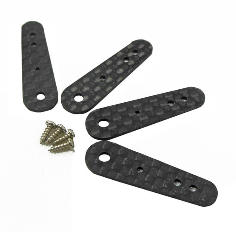 PRECISION AEROBATIC CARBON MD SIZE LONG SERVO ARMS - 4PC AC-1913