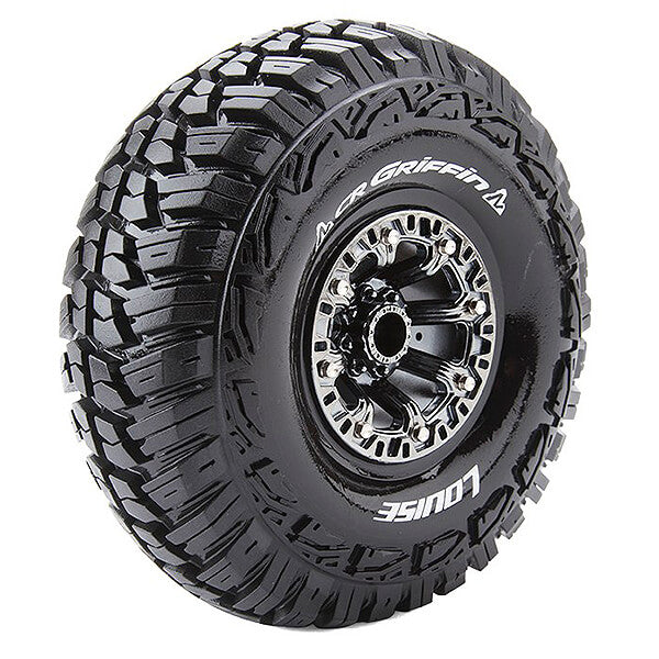 LOUISE RC CR-GRIFFIN 1/10 2.2 SUPER SOFT BLACK CHROME HEX 12MM