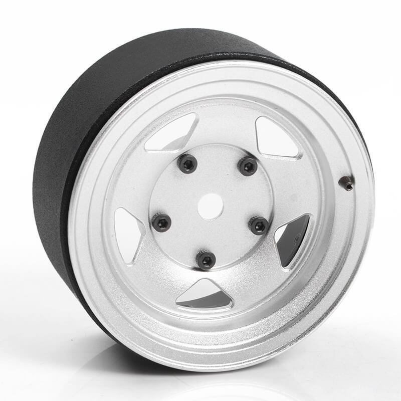RC4WD SEREN 2.2 Inch BEADLOCK WHEELS W/ CENTER CAPS (SILVER)
