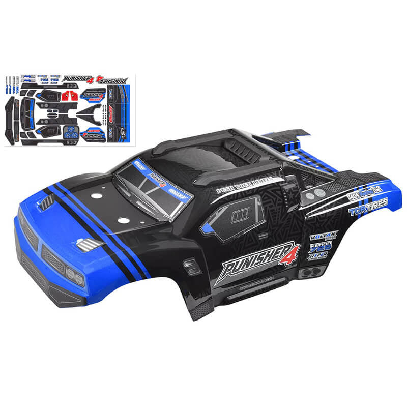 CORALLY POLYCARBONATE BODY CUT/PAINTED PUNISHER 4 BLUE