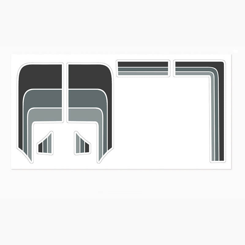 RC4WD TOYOTA 79-81 BODY DECALS (GREY)