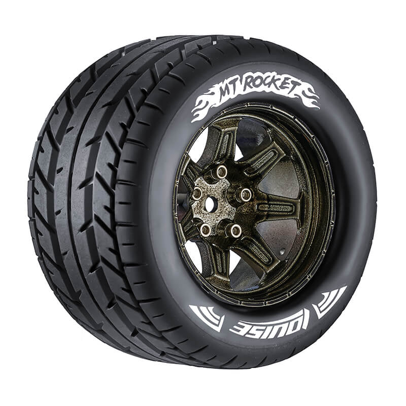 LOUISE RC MT-ROCKET 1/10 SOFT HEX 14MM BLACK CHROME ARRMA G