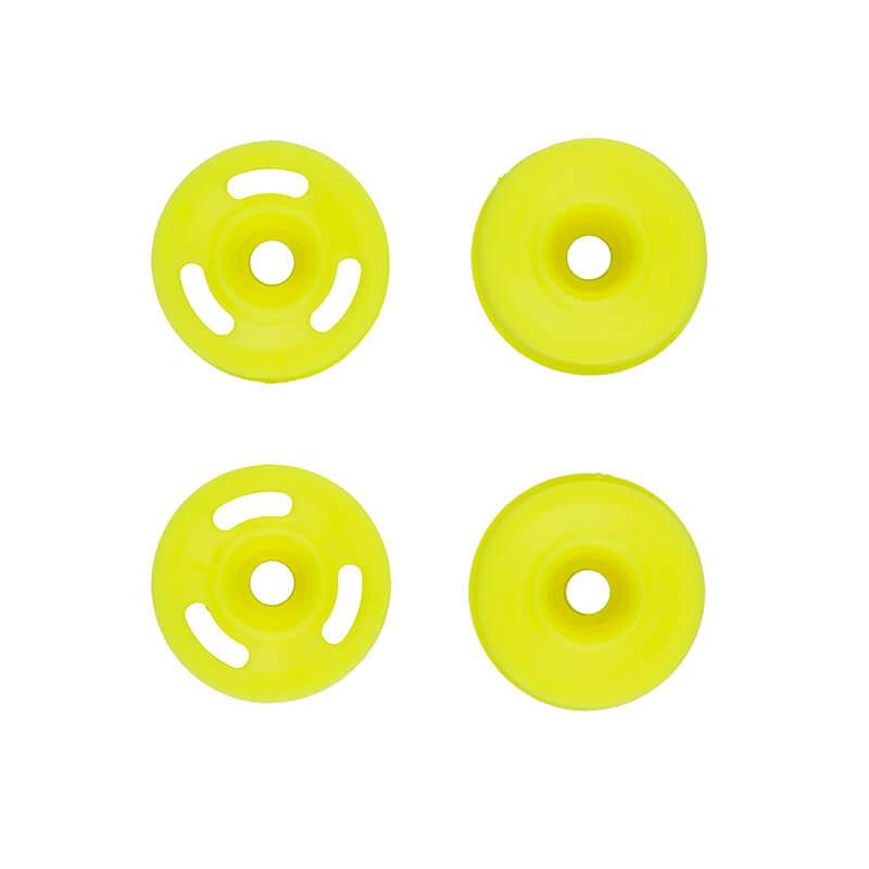 TEAM ASSOCIATED RC28R WHEEL SET YELLOW