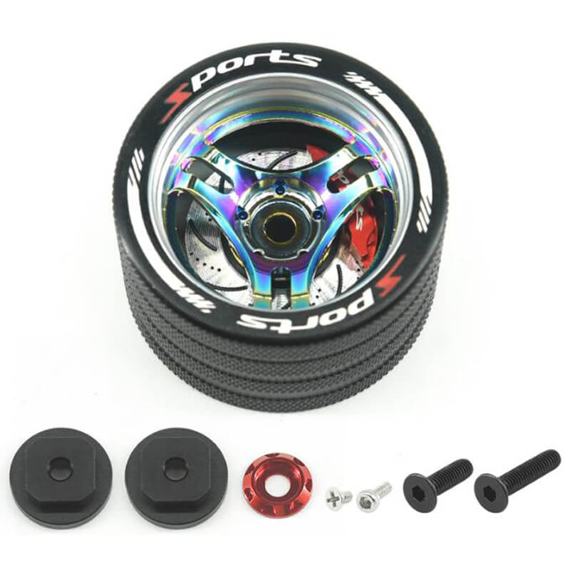FASTRAX ALUM STEERING 3-SPOKE WHEEL - SANWA FUTABA FLYSKY FAST424P
