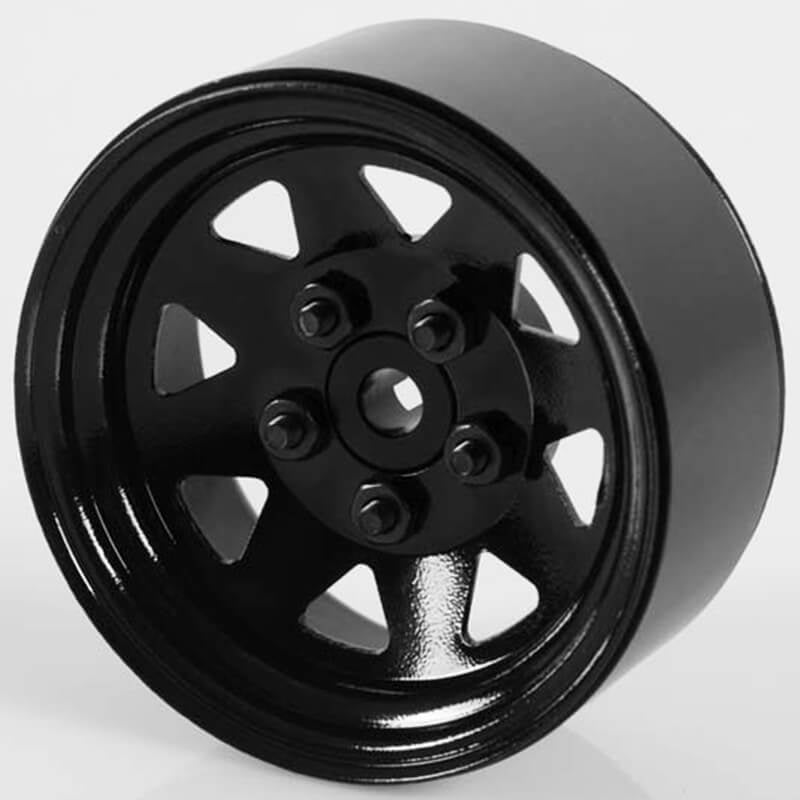 RC4WD 5 LUG WAGON 1.9 Inch STEEL STAMPED BEADLOCK WHEELS (BLACK)