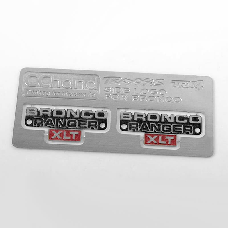 RC4WD SIDE METAL EMBLEM FOR TRAXXAS TRX-4 79 BRONCO RANGER XLT