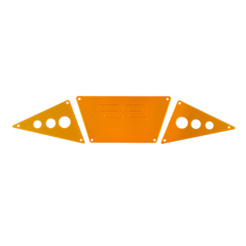 TEAM ASSOCIATED ENDURO RC10TT ALUM. BUMPER SKID PLATES GOLD