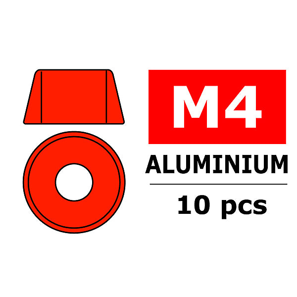 TEAM CORALLY ALUMINIUM WASHER FOR M4 SOCKET HEAD SCREWS O C-3214-40-5