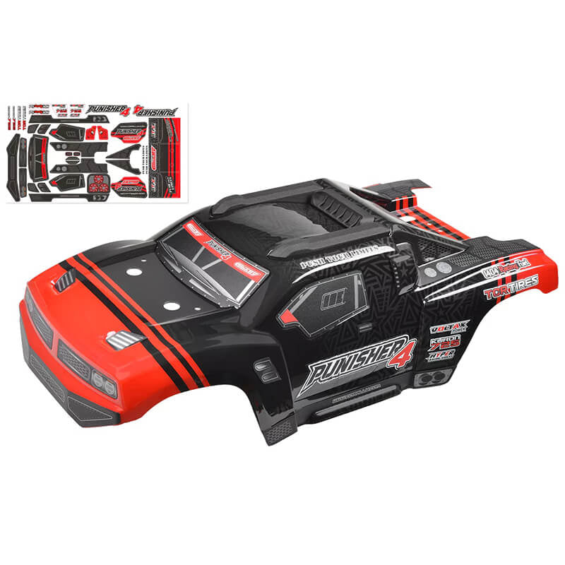 CORALLY POLYCARBONATE BODY CUT/PAINTED PUNISHER 4 RED
