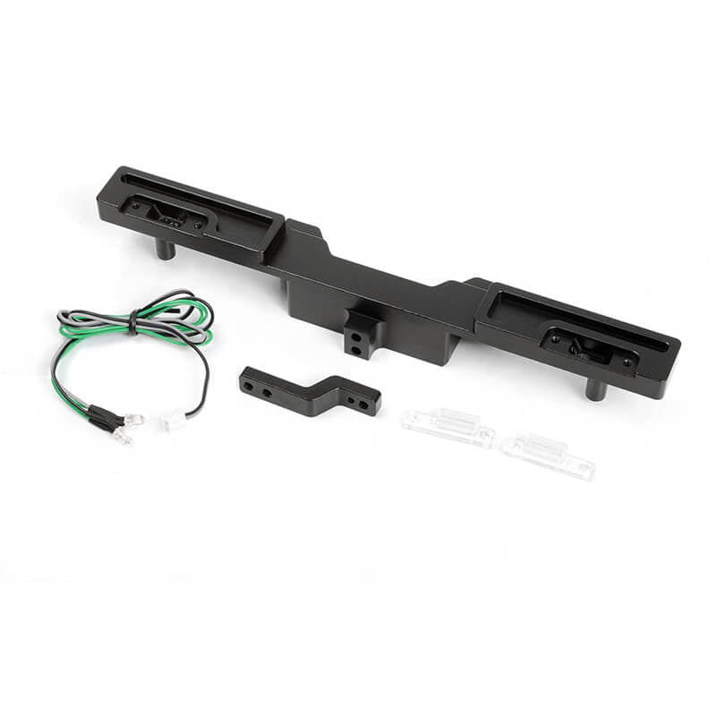 RC4WD OXER REAR BUMPER W/TOWING HOOK BRAKE LENSES & LED LIGHTS - TRAXXAS TRX-4 MERCEDES-BENZ G-500