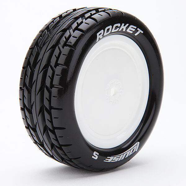 LOUISE RC E-ROCKET 1/10 4WD/FR SOFT KYOSHO HEX 12MM WHITE