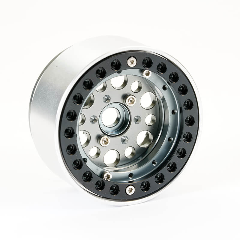 FASTRAX ALUMINUM BEADLOCK SIXO 1.9 WHEELS - GREY (4PC)