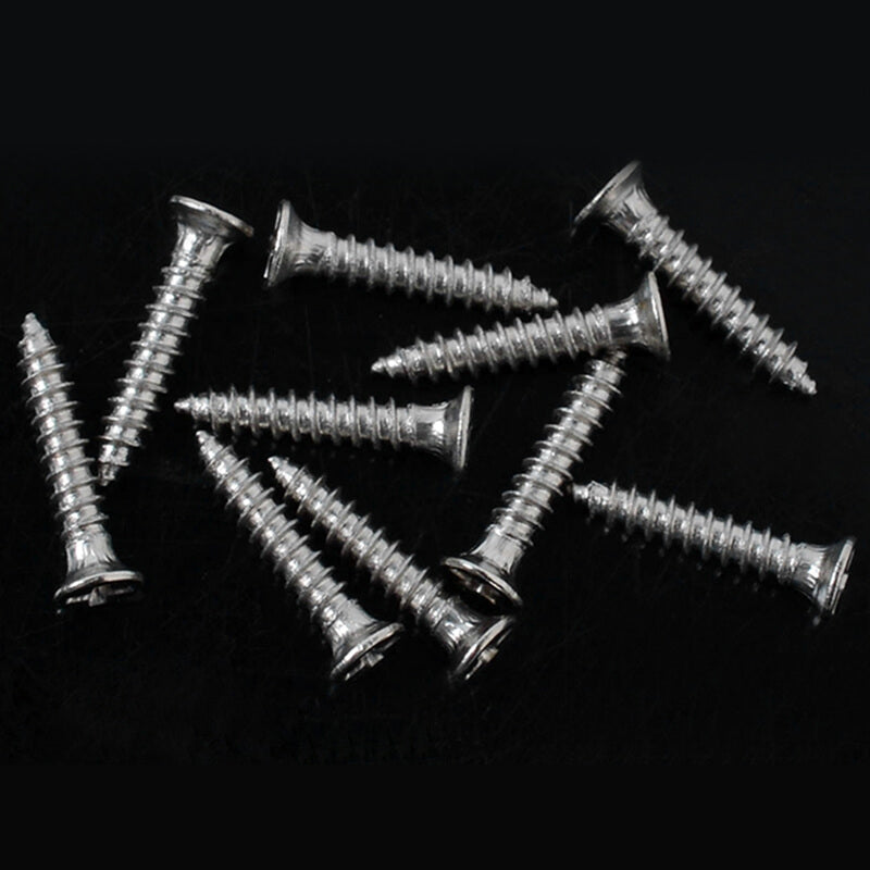 RC4WD FLAT HEAD SELF TAPPING SCREWS M1.4 X 8MM (SILVER)