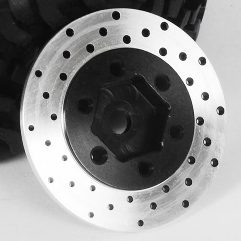RC4WD 1.9/2.2 6 LUG STEEL WHEEL HEX HUB WITH BRAKE ROTOR