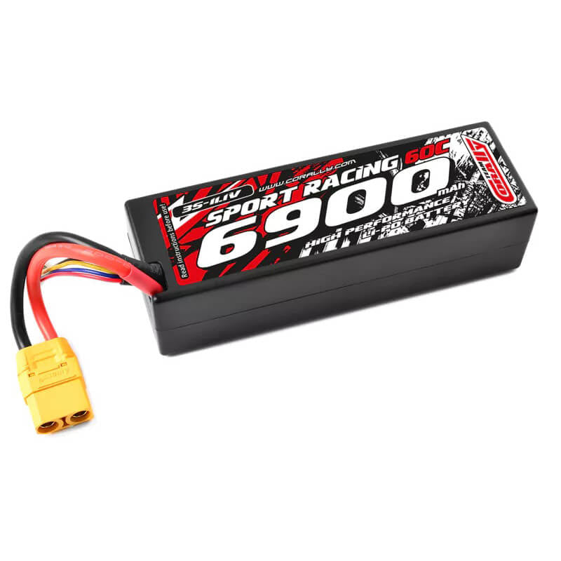 CORALLY POWER RACING 60C LIPO BATTERY 6900MAH 11.1V XT90 3S