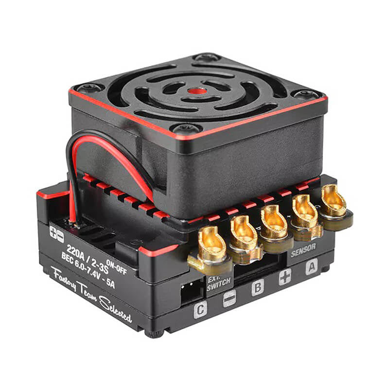 TEAM CORALLY CMM-10 RACING ESCSENSORED 2-3S 220A BLACK/RED