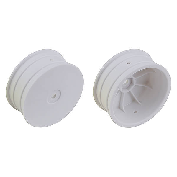 TEAM ASSOCIATED 12MM HEX 2.2 4WD FRONT WHITE WHEELS B74 +1.5MM
