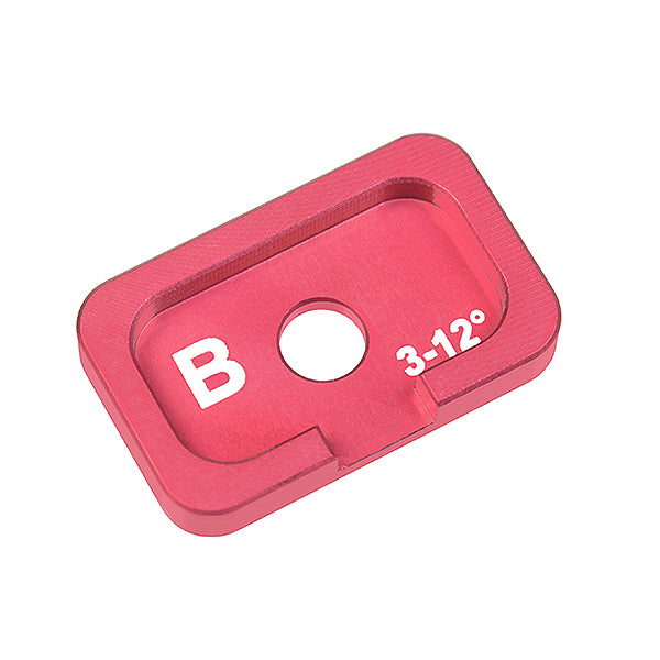 CORALLY ALUM. CASTER ADJUSTMENT PLATE FSX10 B 3DEG 12DEG 1PC