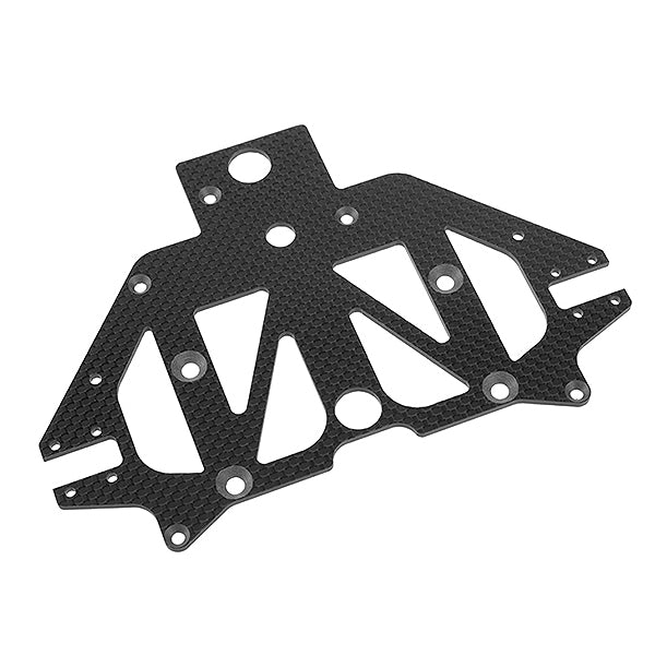 CORALLY FRONT LOWER SUSPENSION PLATE SSX8X 3K CARBON + SPHERICAL BALLS (2) 1 SET