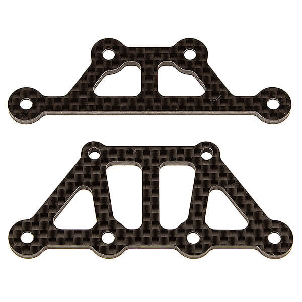 TEAM ASSOCIATED APEX 2 FT TOP PLATES CARBON FIBRE