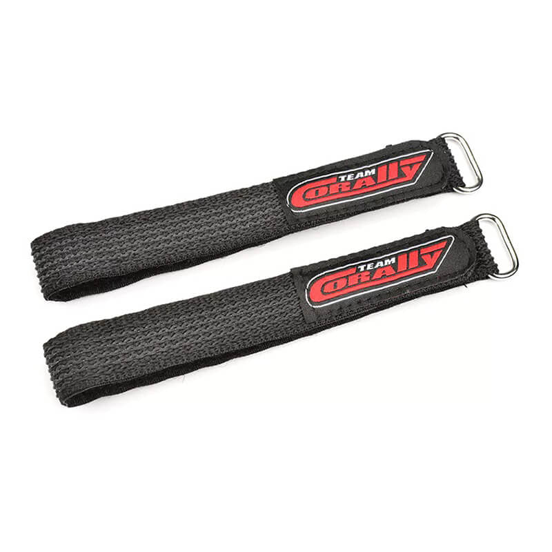 CORALLY PRO BATTERY STRAPS 300X20MM METAL BUCKLE BLACK
