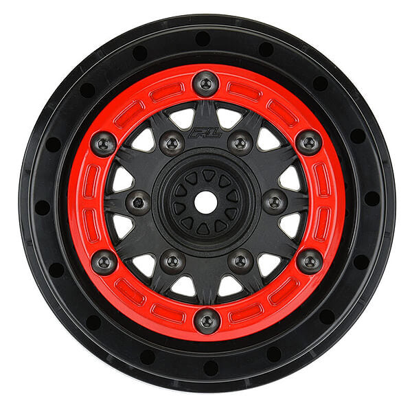 PROLINE RAID 2.2/3.0 Inch RED/BLK BEADLOC 6x30 HEX SC WHEELS